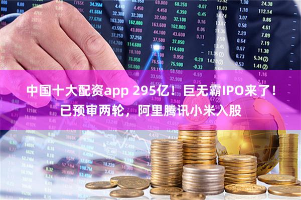 中国十大配资app 295亿！巨无霸IPO来了！已预审两轮，阿里腾讯小米入股