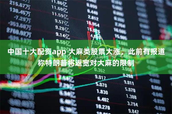 中国十大配资app 大麻类股票大涨，此前有报道称特朗普将返宽对大麻的限制
